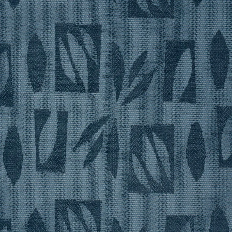 Schumacher 85880 Banana Leaf Cutout Blue fabric swatch