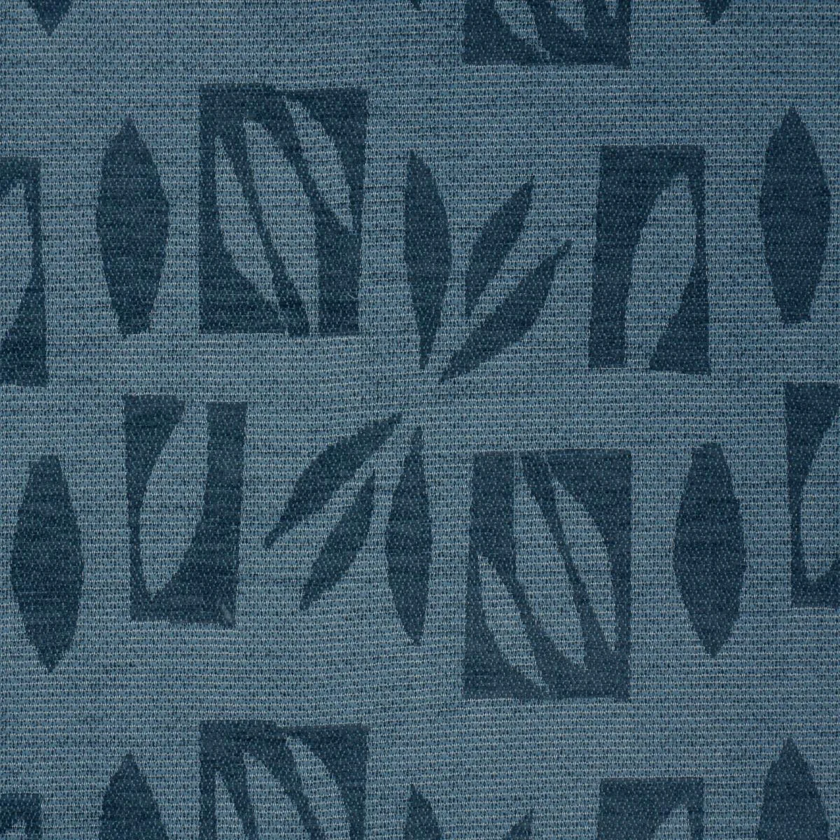 Schumacher 85880 Banana Leaf Cutout Blue fabric swatch