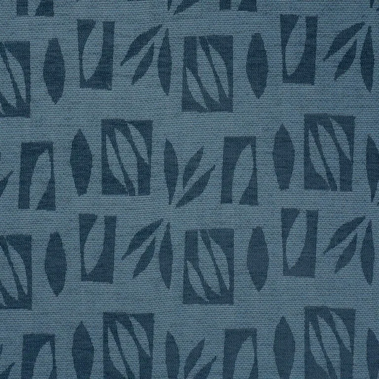 Schumacher 85880 Banana Leaf Cutout Blue fabric swatch