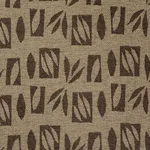 Schumacher 85882 Banana Leaf Cutout Brown fabric swatch