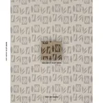 Schumacher 85882 Banana Leaf Cutout Brown fabric swatch