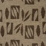 Schumacher 85882 Banana Leaf Cutout Brown fabric swatch