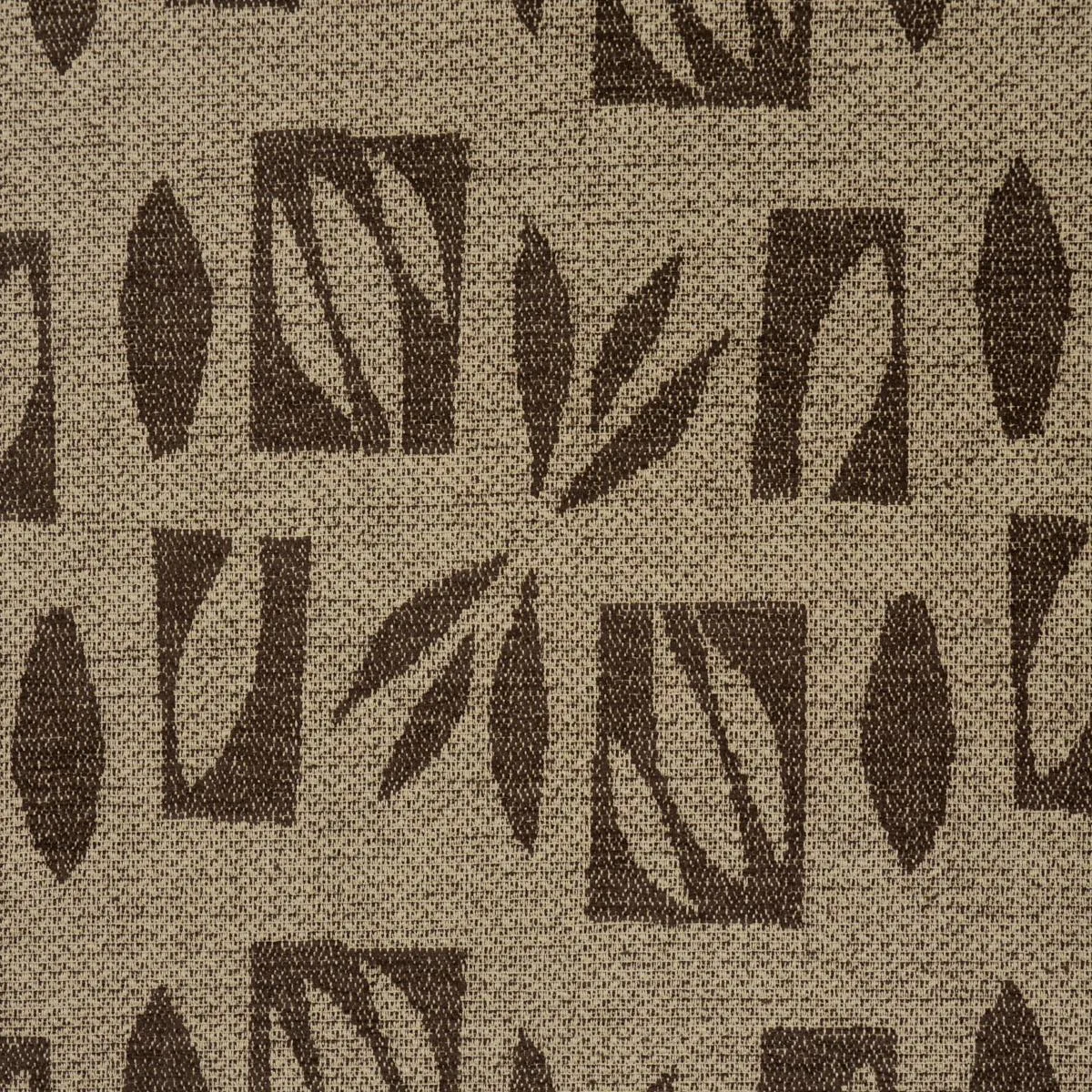 Schumacher 85882 Banana Leaf Cutout Brown fabric swatch