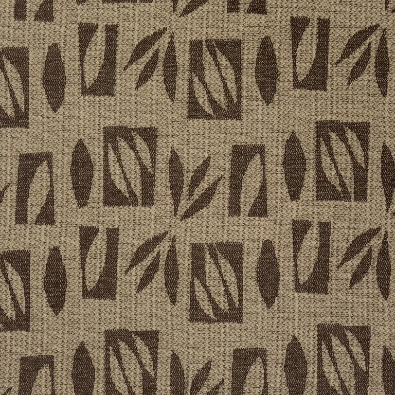 Schumacher 85882 Banana Leaf Cutout Brown fabric swatch