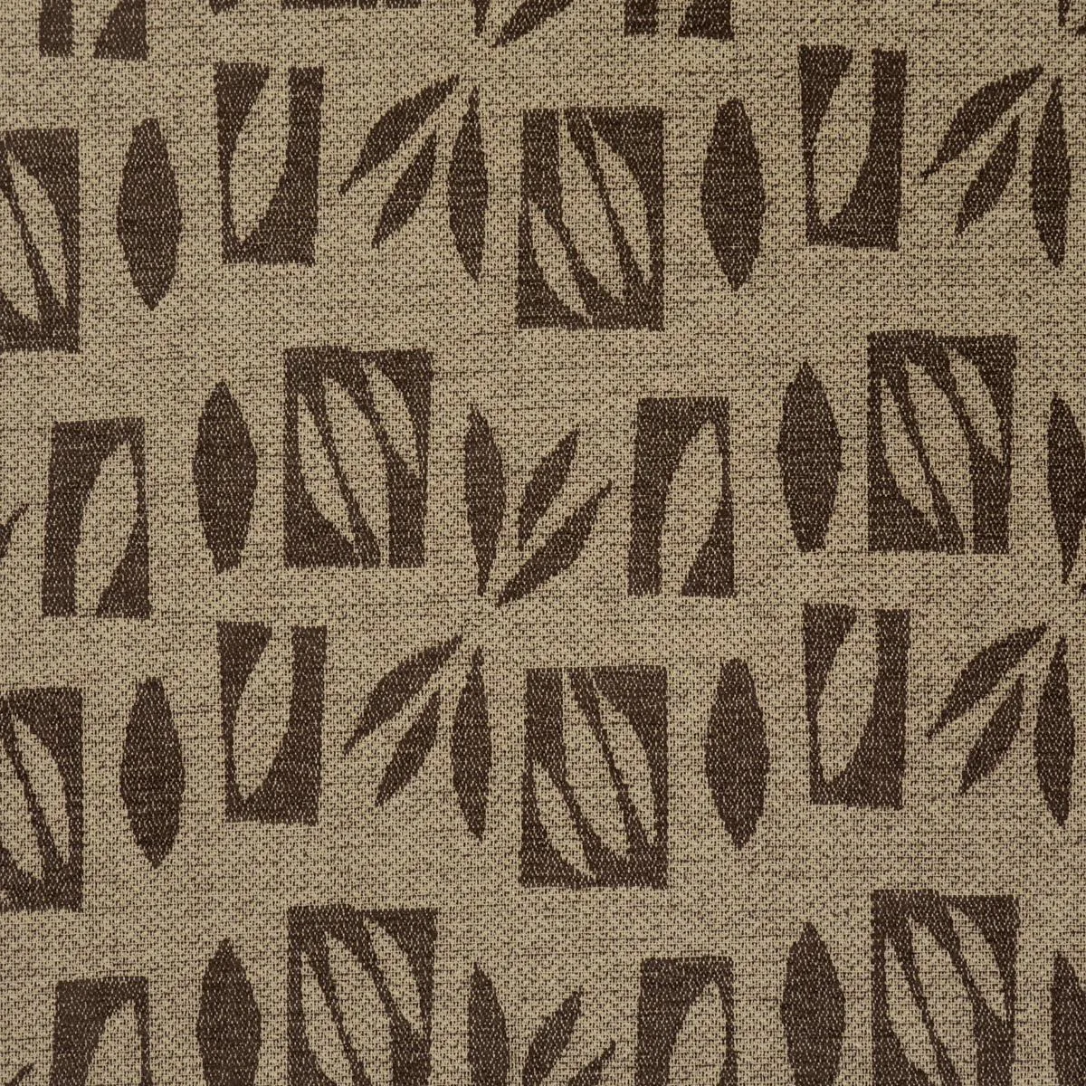 Schumacher 85882 Banana Leaf Cutout Brown fabric swatch