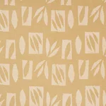 Schumacher 85881 Banana Leaf Cutout Cream fabric swatch