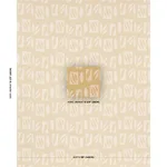 Schumacher 85881 Banana Leaf Cutout Cream fabric swatch