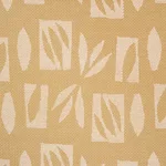 Schumacher 85881 Banana Leaf Cutout Cream fabric swatch