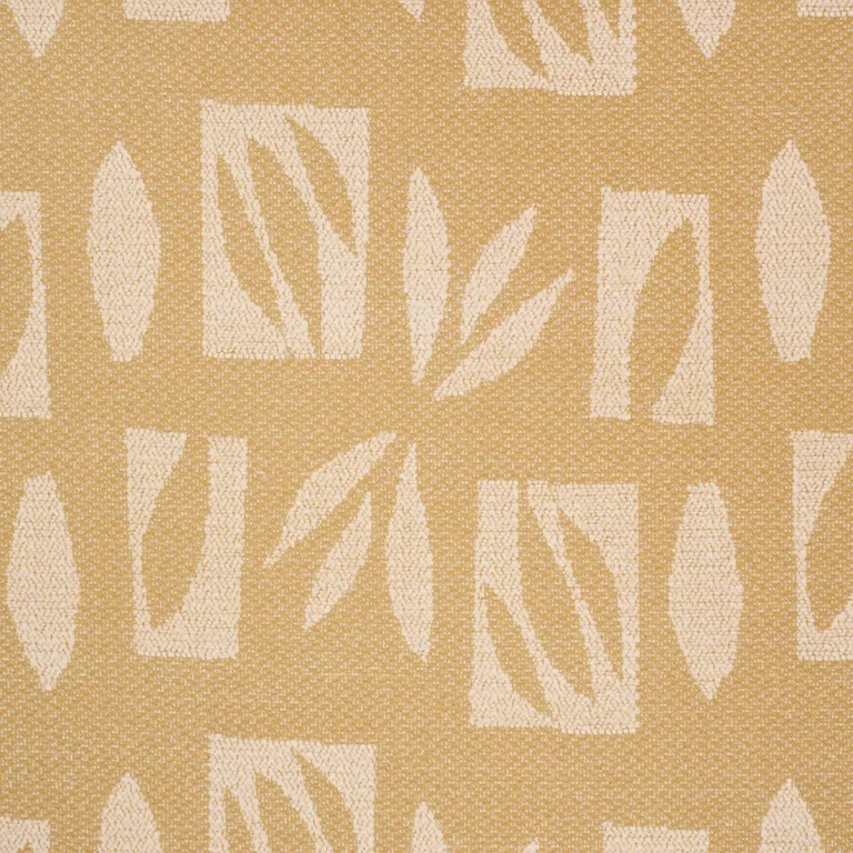 Schumacher 85881 Banana Leaf Cutout Cream fabric swatch