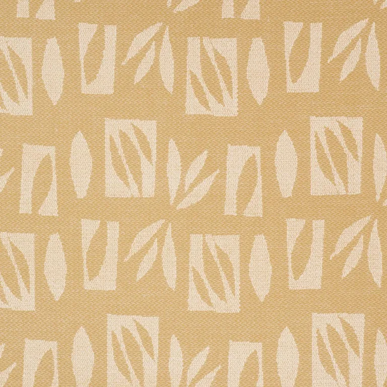 Schumacher 85881 Banana Leaf Cutout Cream fabric swatch
