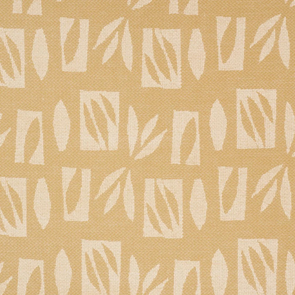 Schumacher 85881 Banana Leaf Cutout Cream fabric swatch