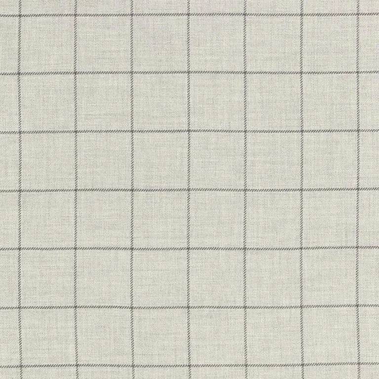 Schumacher 66772 Bancroft Wool Plaid Fog fabric swatch