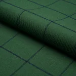 Schumacher 66776 Bancroft Wool Plaid Green fabric swatch