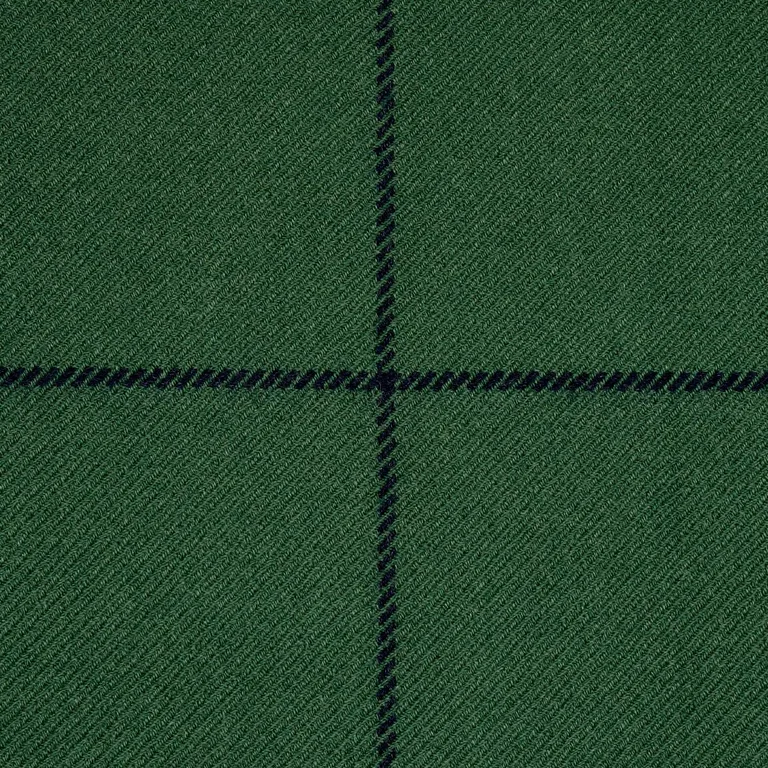 Schumacher 66776 Bancroft Wool Plaid Green fabric swatch