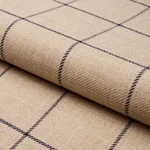 Schumacher 66775 Bancroft Wool Plaid Ivory fabric swatch