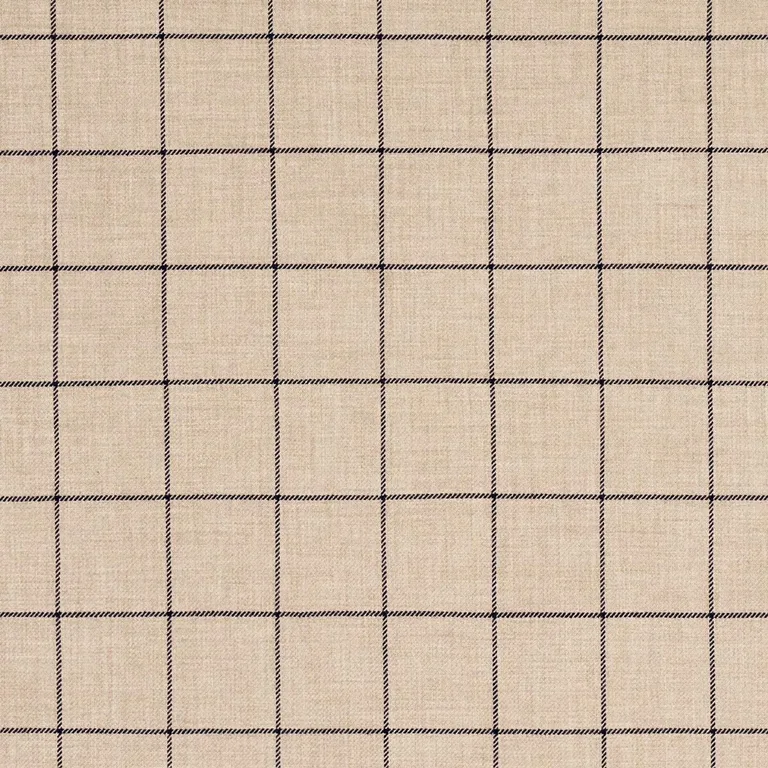 Schumacher 66775 Bancroft Wool Plaid Ivory fabric swatch
