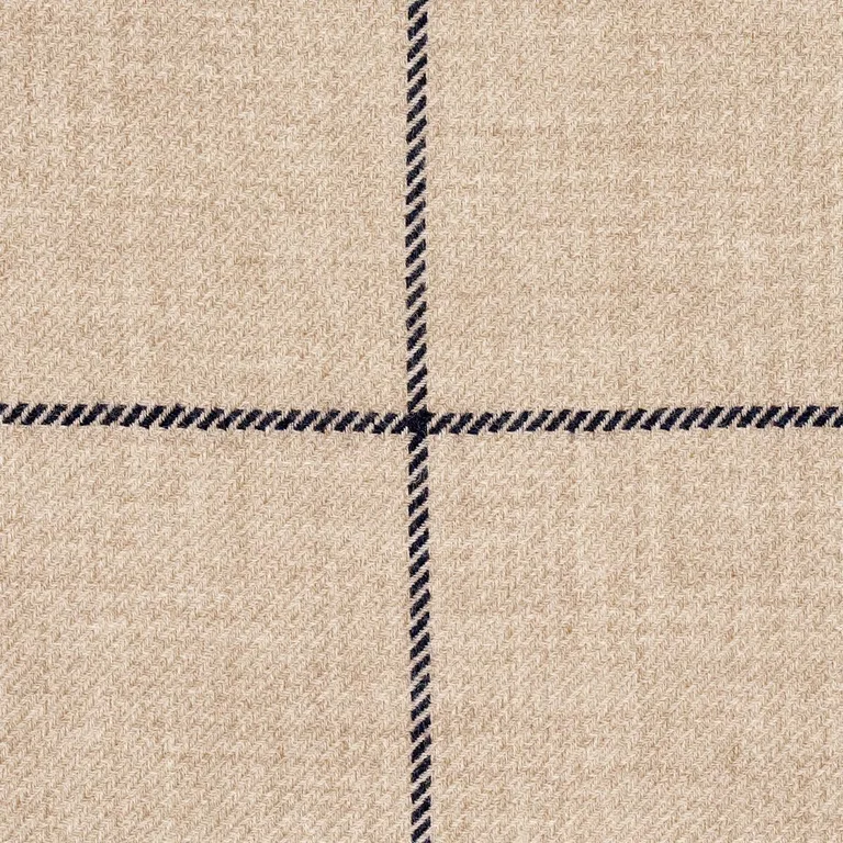 Schumacher 66775 Bancroft Wool Plaid Ivory fabric swatch