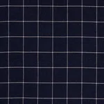 Schumacher 66774 Bancroft Wool Plaid Navy fabric swatch