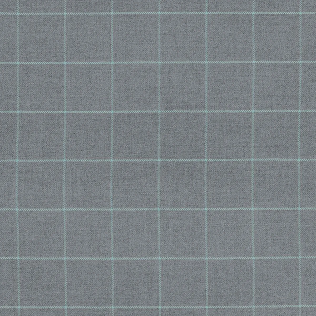 Schumacher 66773 Bancroft Wool Plaid Oxford Grey fabric swatch