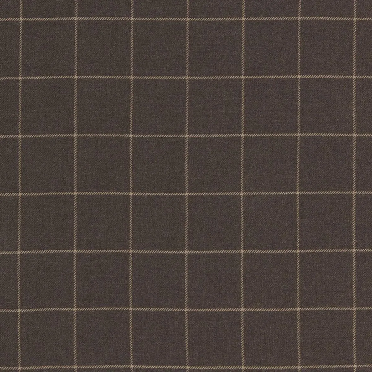 Schumacher 66770 Bancroft Wool Plaid Sable fabric swatch