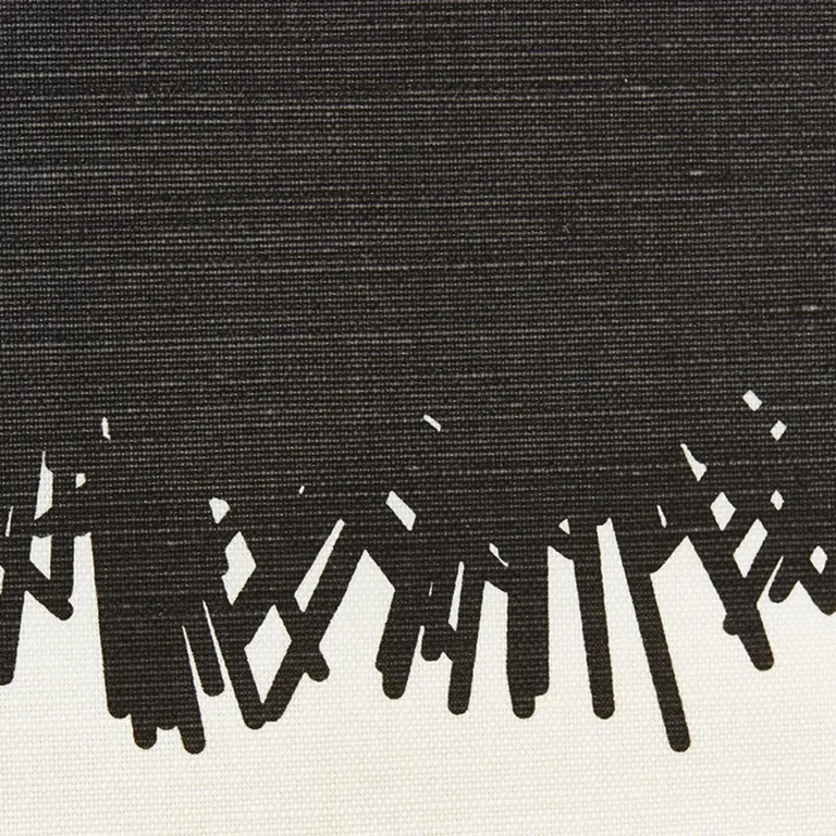 Schumacher 177123 Bang Black fabric swatch