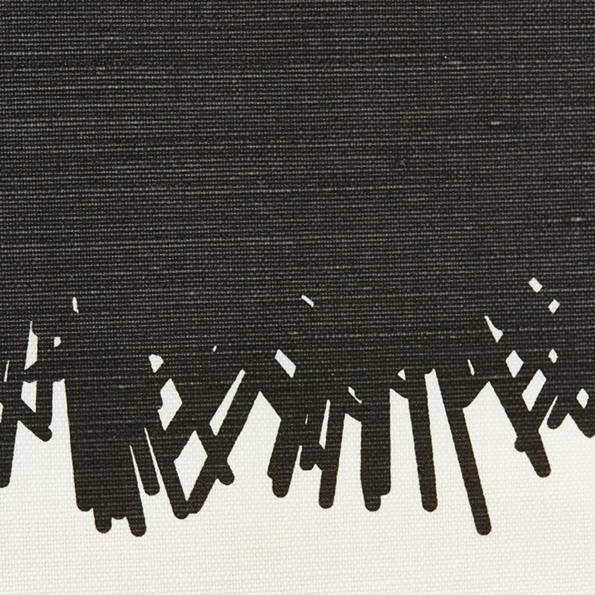 Schumacher 177123 Bang Black fabric swatch