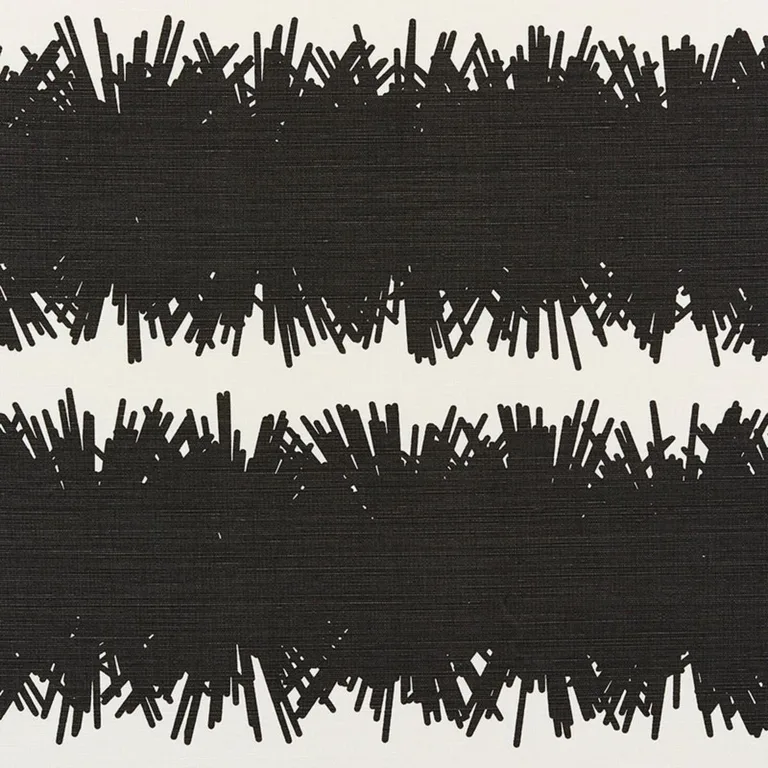 Schumacher 177123 Bang Black fabric swatch