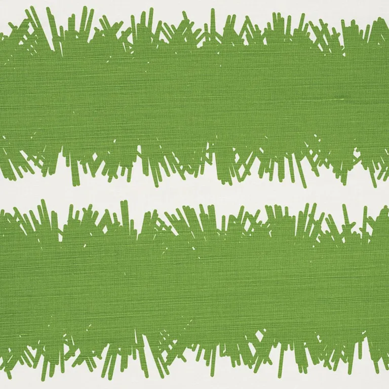Schumacher 177121 Bang Green fabric swatch