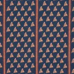 Schumacher 182600 Bangalore Imagination Bleu fabric swatch