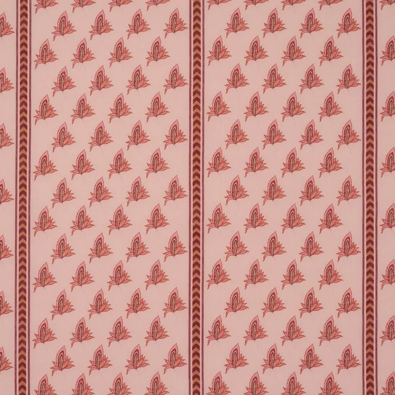 Schumacher 182602 Bangalore Imagination Rose fabric swatch