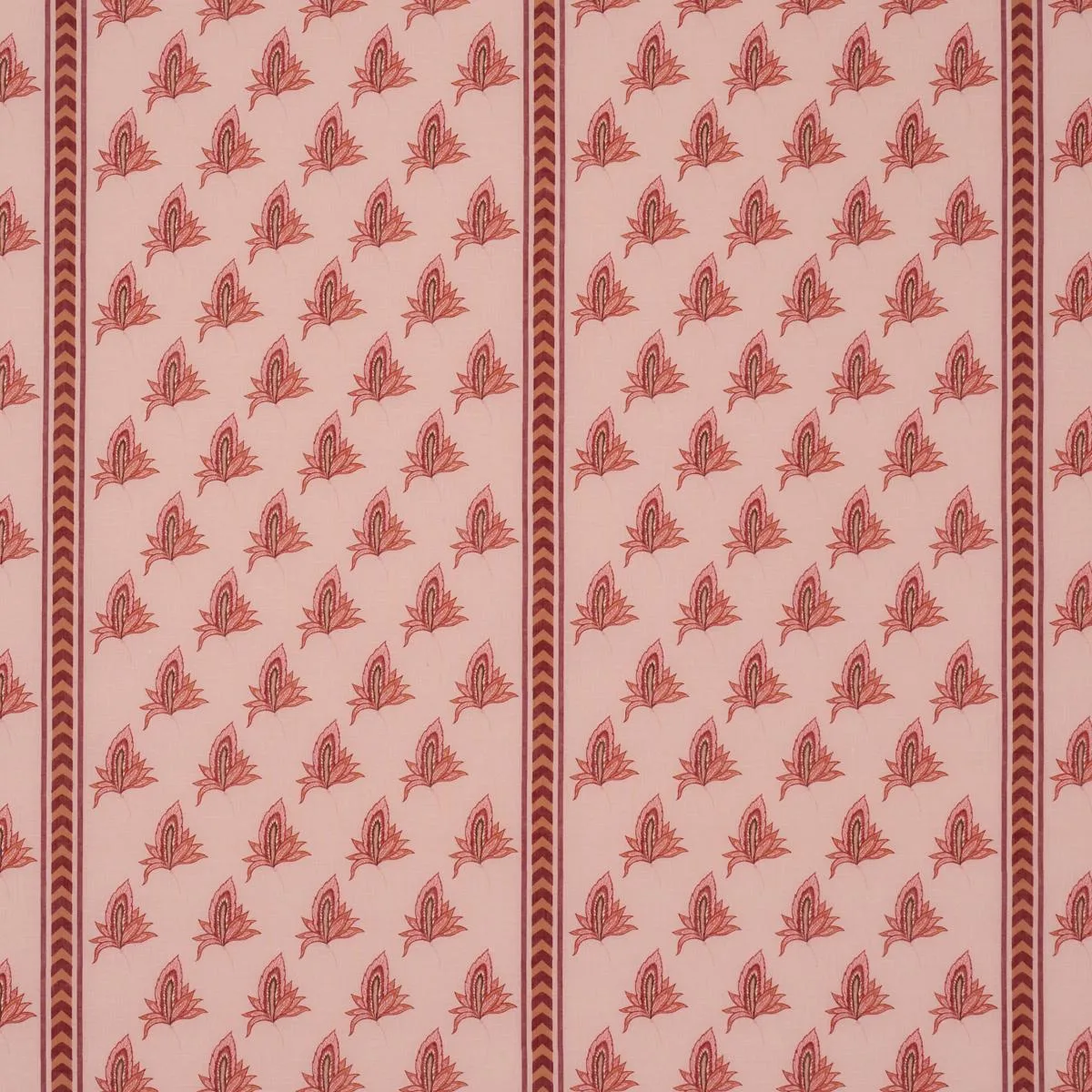 Schumacher 182602 Bangalore Imagination Rose fabric swatch