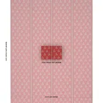 Schumacher 182601 Bangalore Imagination Rouge fabric swatch