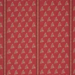 Schumacher 182601 Bangalore Imagination Rouge fabric swatch