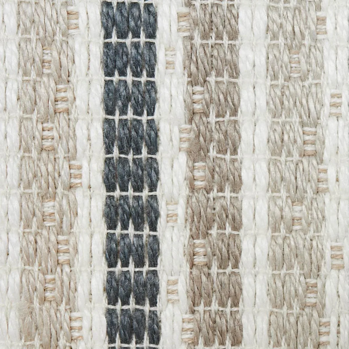 Schumacher 76640 Barbary Stripe Indoor/Outdoor Natural fabric swatch