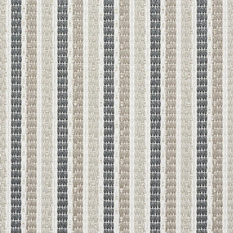 Schumacher 76640 Barbary Stripe Indoor/Outdoor Natural fabric swatch