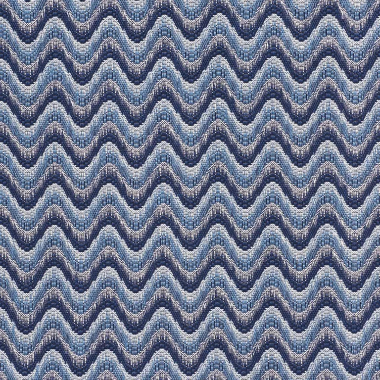 Schumacher 73440 Bargello Wave Blue fabric swatch