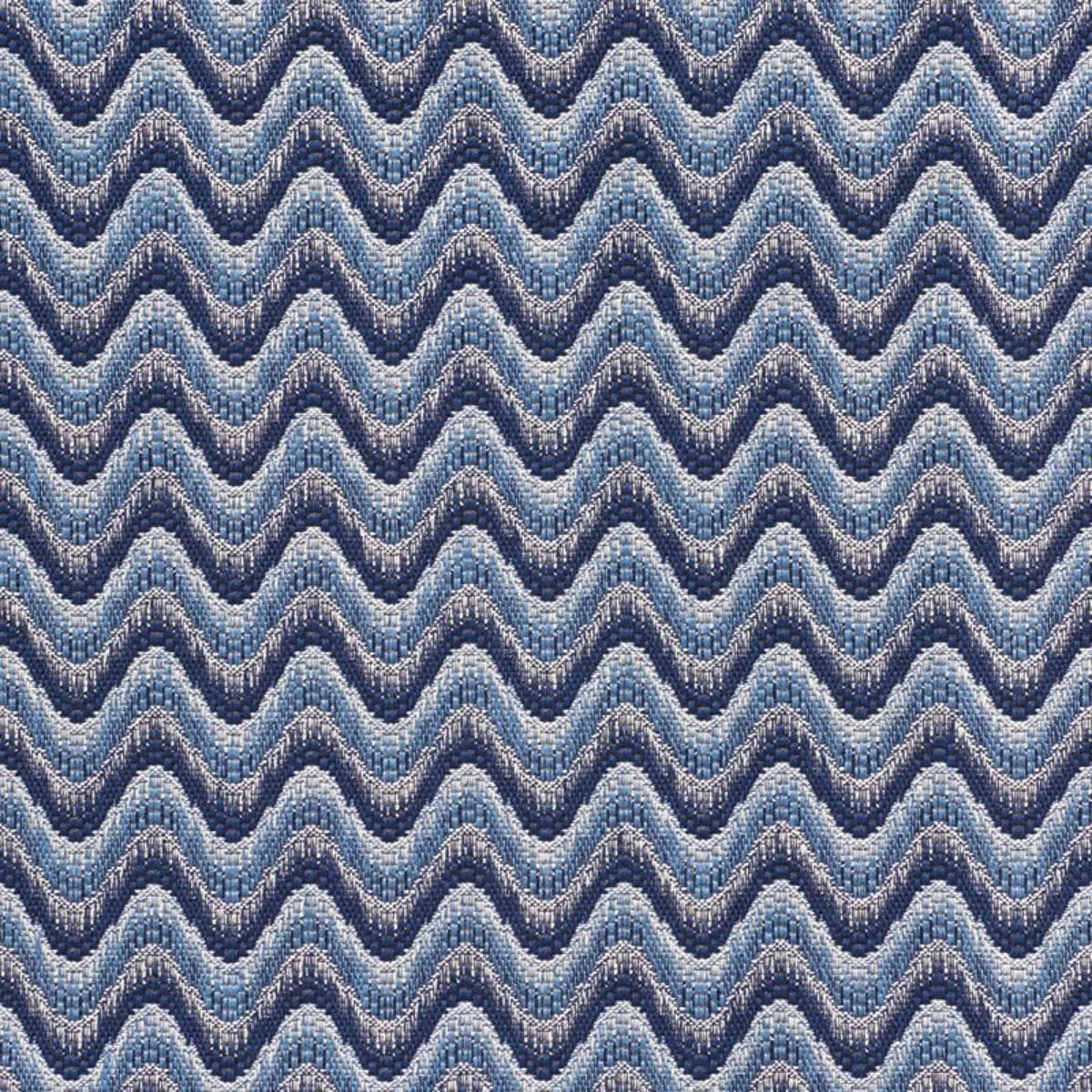 Schumacher 73440 Bargello Wave Blue fabric swatch