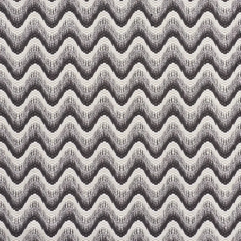 Schumacher 73441 Bargello Wave Graphite fabric swatch