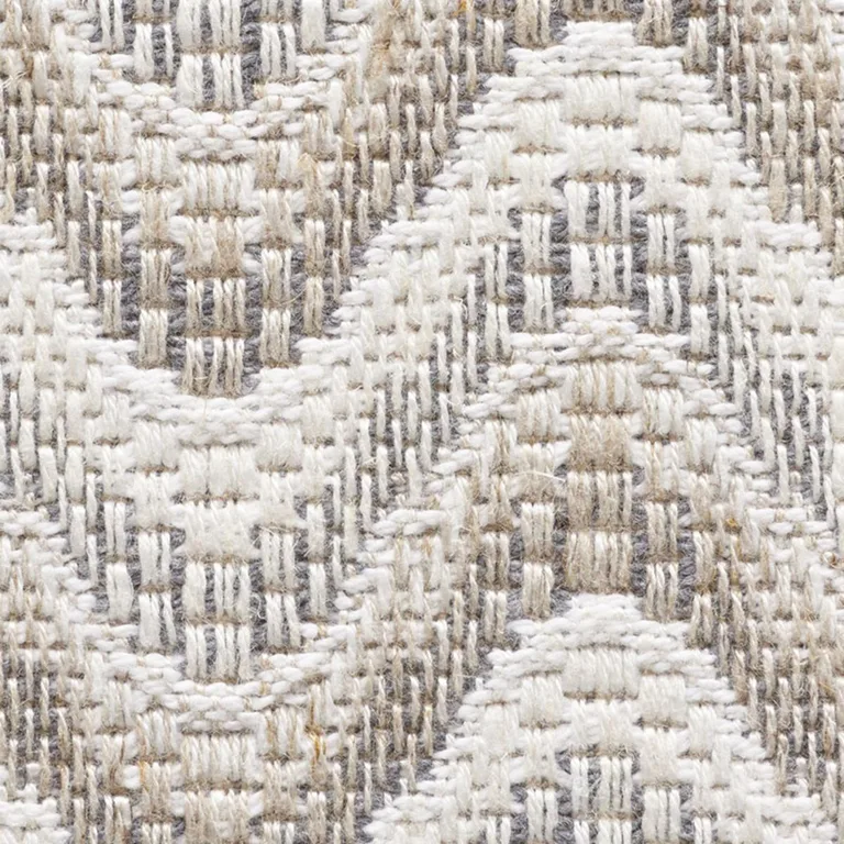 Schumacher 73442 Bargello Wave Natural fabric swatch