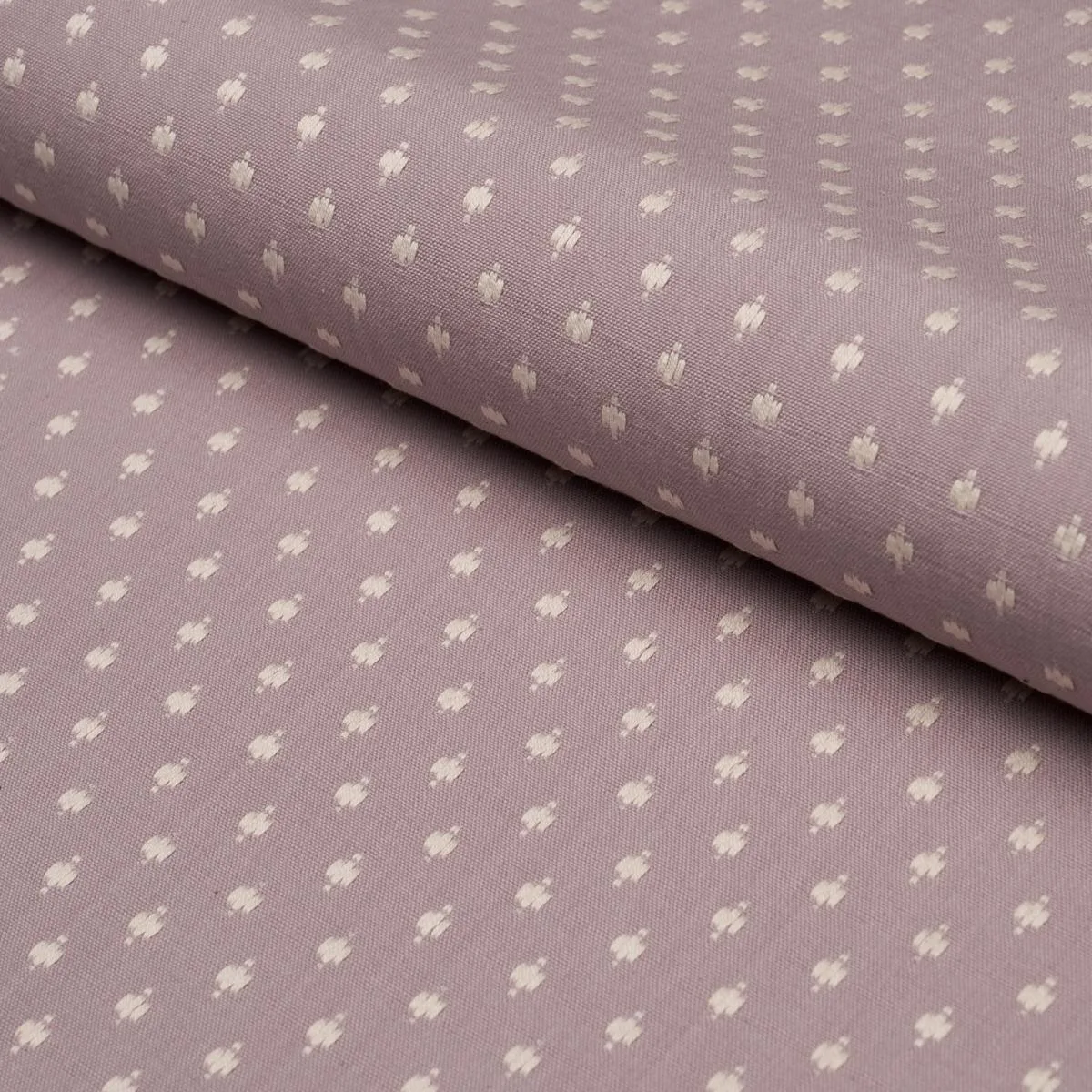 Schumacher 75537 Barlow French Lilac fabric swatch