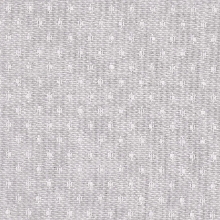 Schumacher 75535 Barlow Ivory On Grey fabric swatch