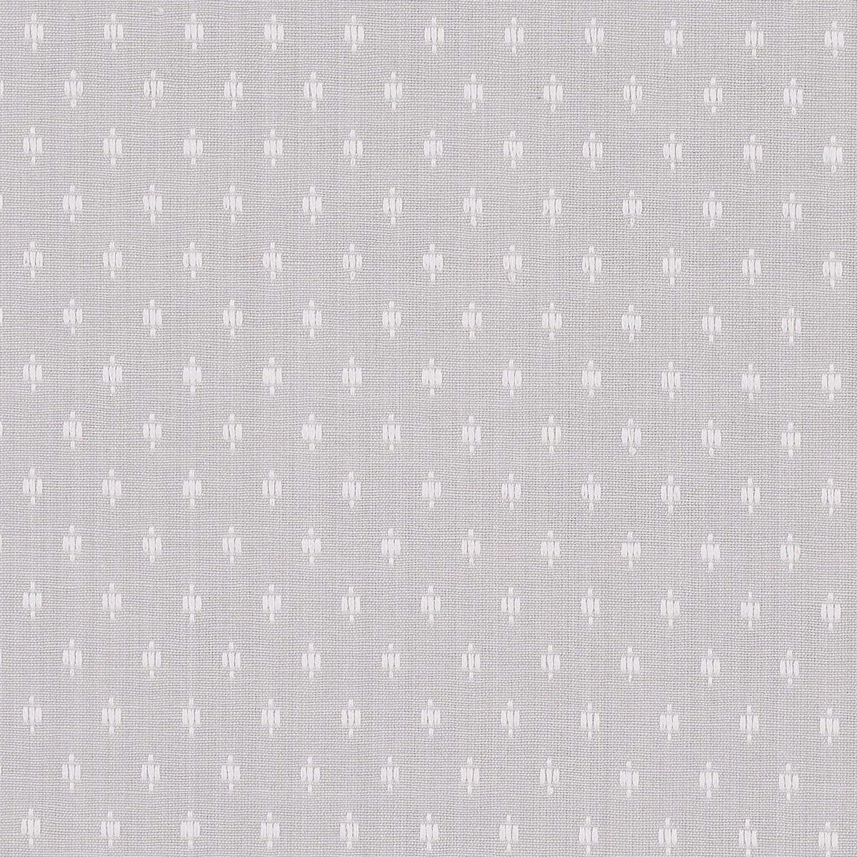 Schumacher 75535 Barlow Ivory On Grey fabric swatch