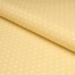 Schumacher 75534 Barlow Ivory On Yellow fabric swatch