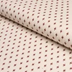 Schumacher 75533 Barlow Light Brown On Ivory fabric swatch