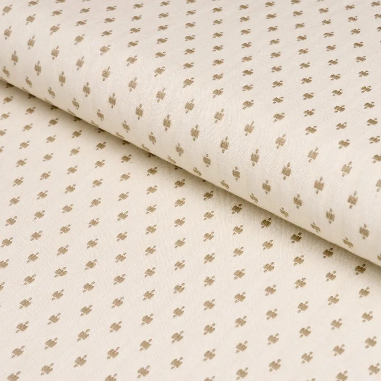 Schumacher 75531 Barlow Natural fabric swatch