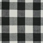 Schumacher 77552 Barnes Performance Check Black fabric swatch