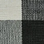 Schumacher 77552 Barnes Performance Check Black fabric swatch