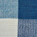 Schumacher 77550 Barnes Performance Check Blue fabric swatch