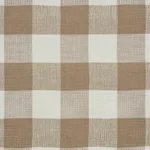 Schumacher 77551 Barnes Performance Check Natural fabric swatch