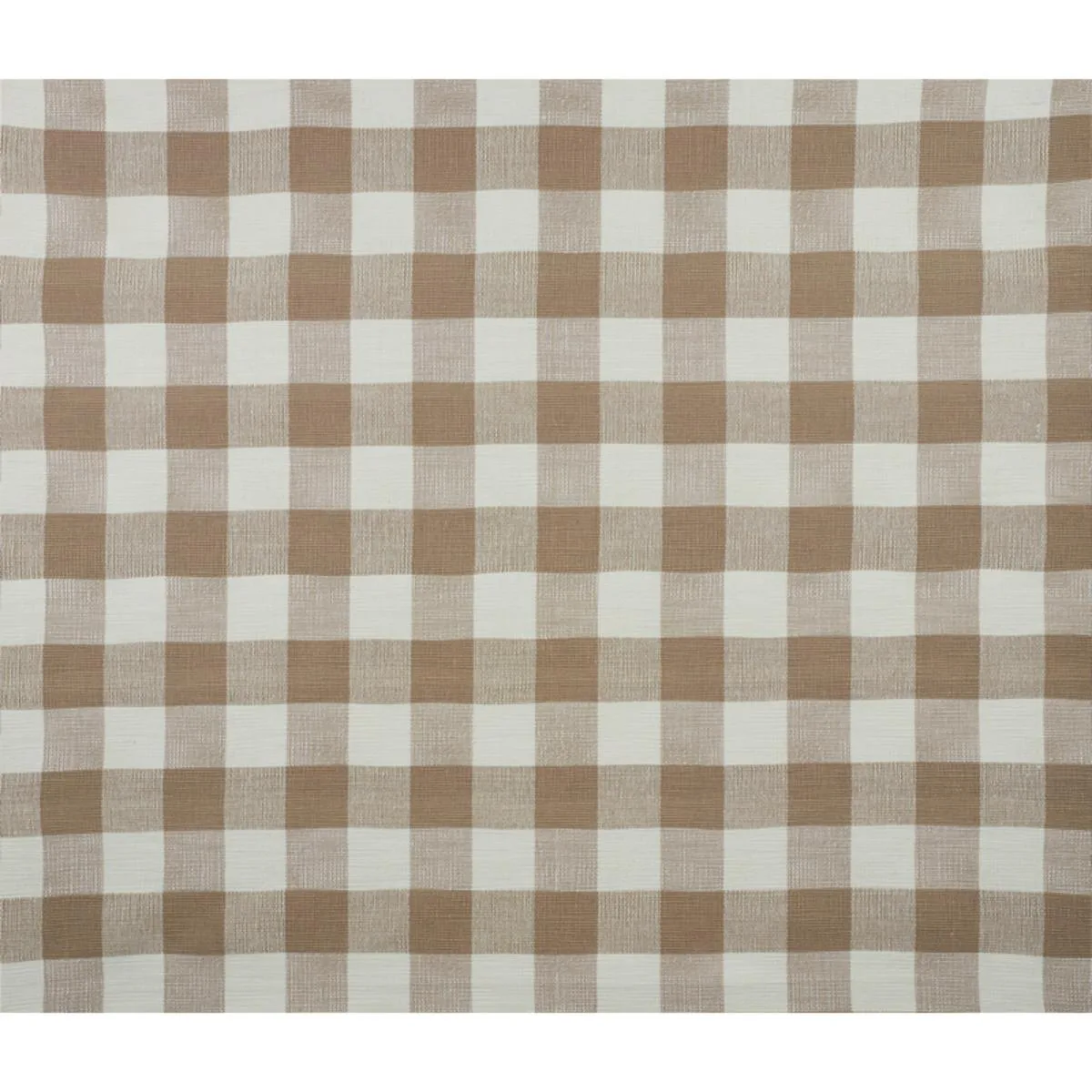 Schumacher 77551 Barnes Performance Check Natural fabric swatch
